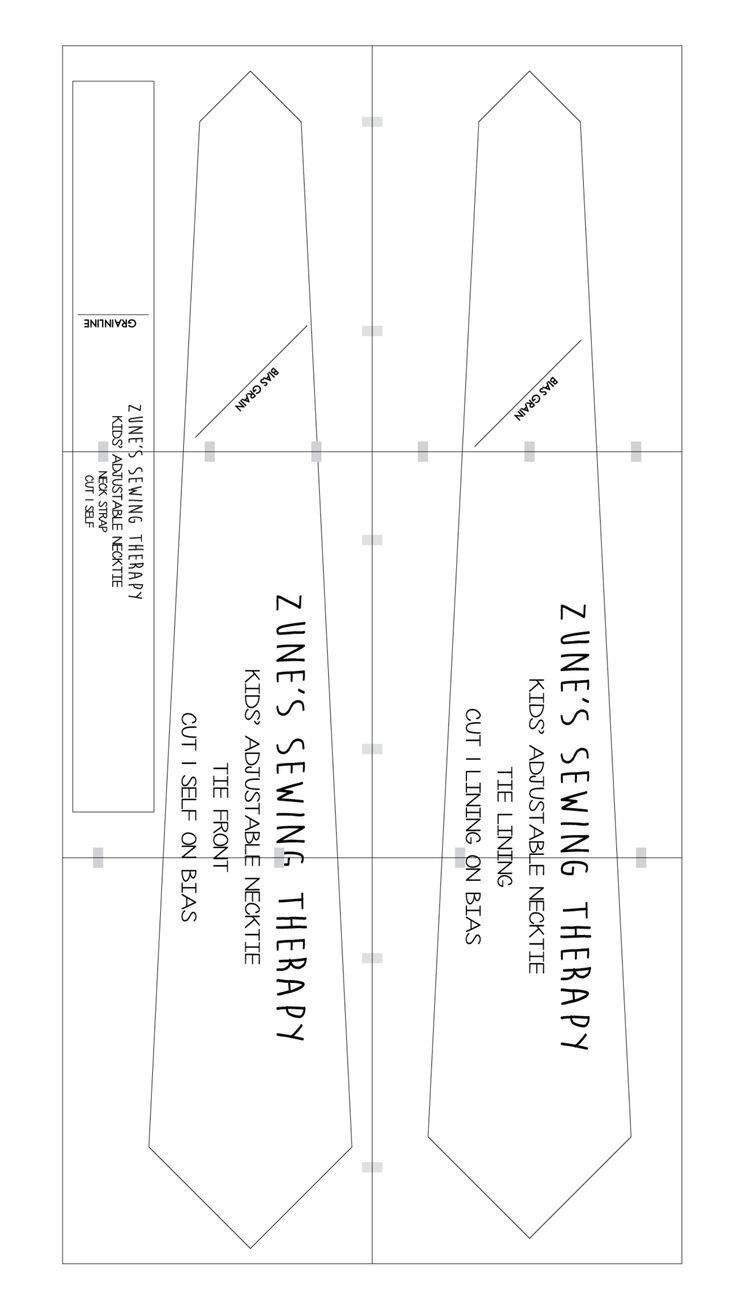 Kids Necktie Pattern with regard to Free Necktie Template
