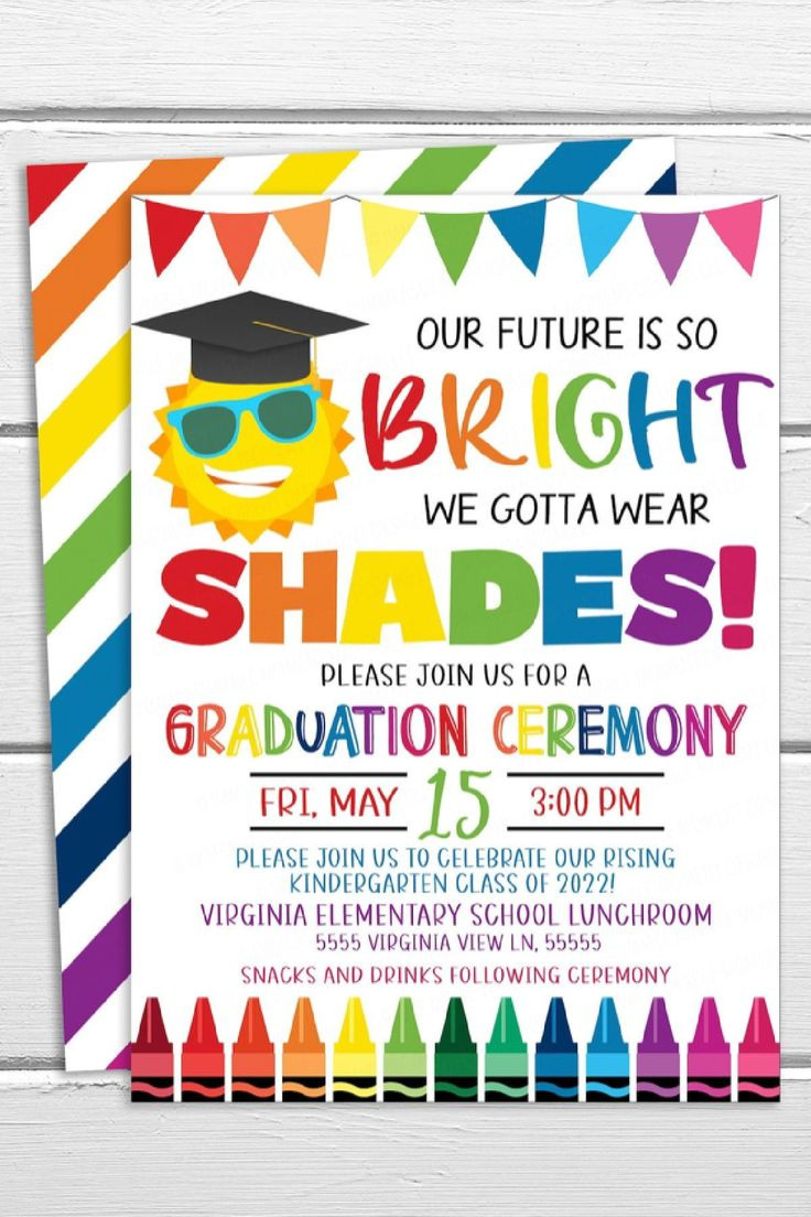 Kindergarten Grad Party Invitation with Kindergarten Graduation Invitations Free Printable