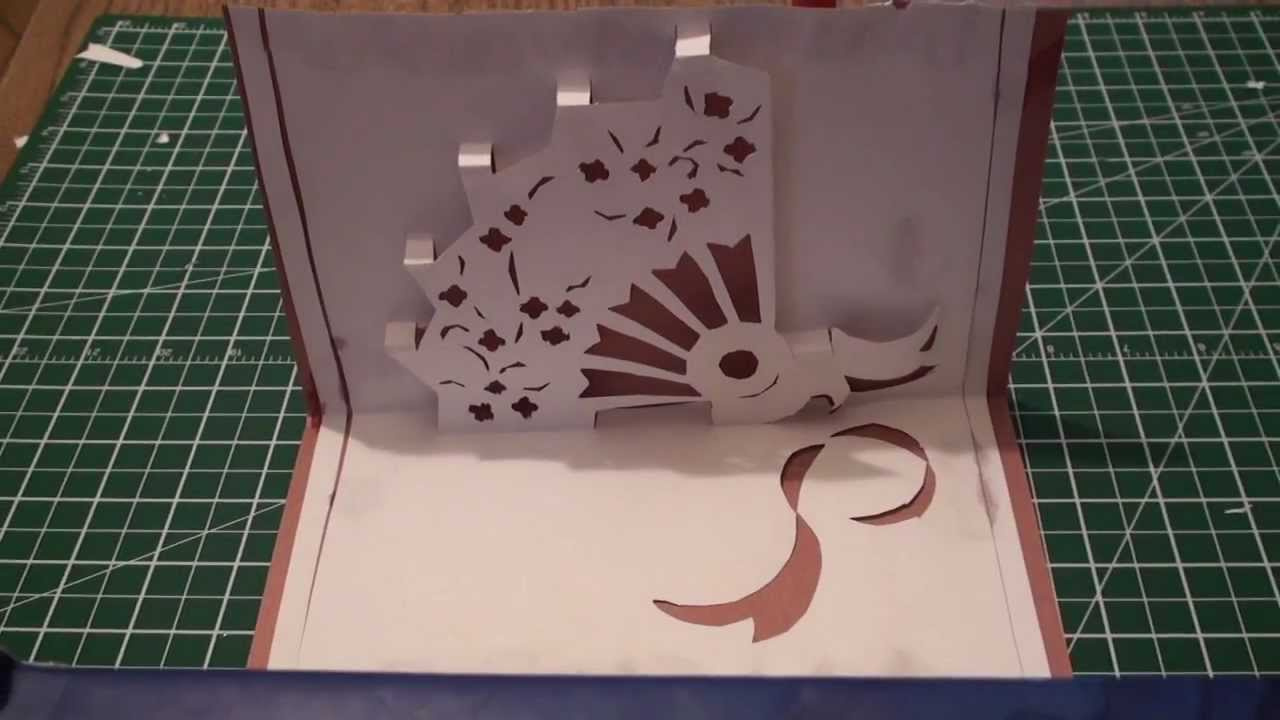 Kirigami Pop Up Hand Fan | Free Template (Paper Craft)! for Free Kirigami Card Templates