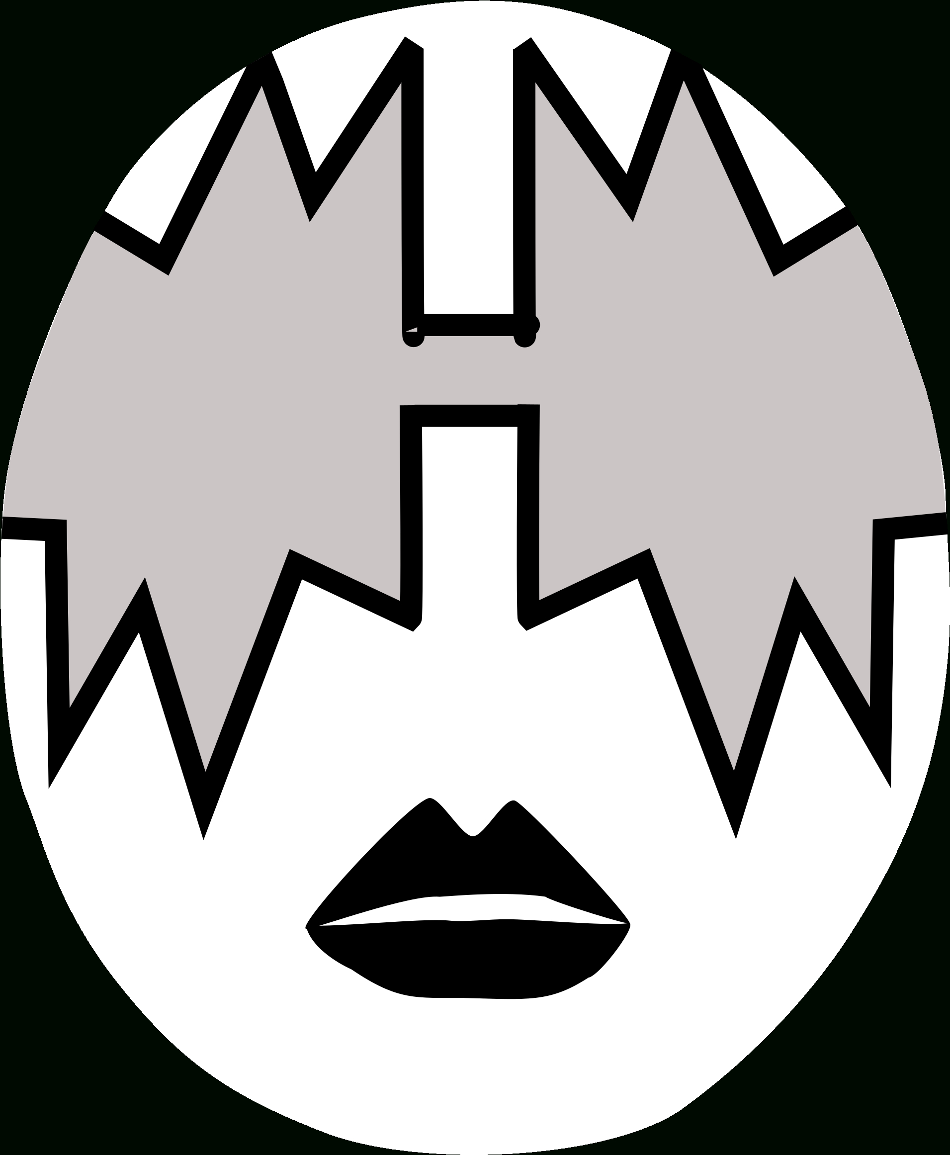 Kiss Band Face Paint , Png Download - Kiss Spaceman Makeup Stencil regarding Printable Kiss Band Stencils