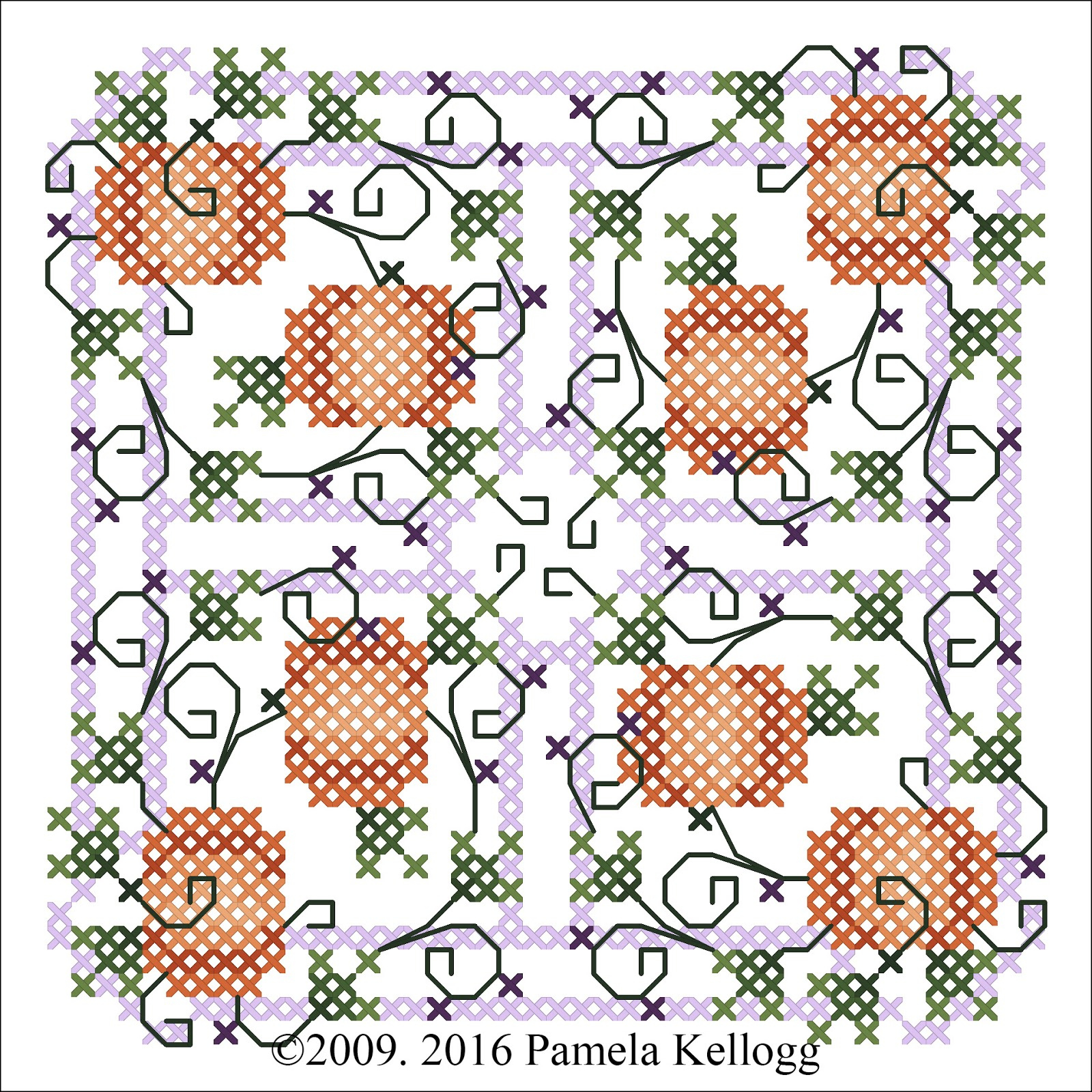Kitty And Me Designs: Autumn Cross Stitch Freebie intended for Printable Counted Cross Stitch Patterns