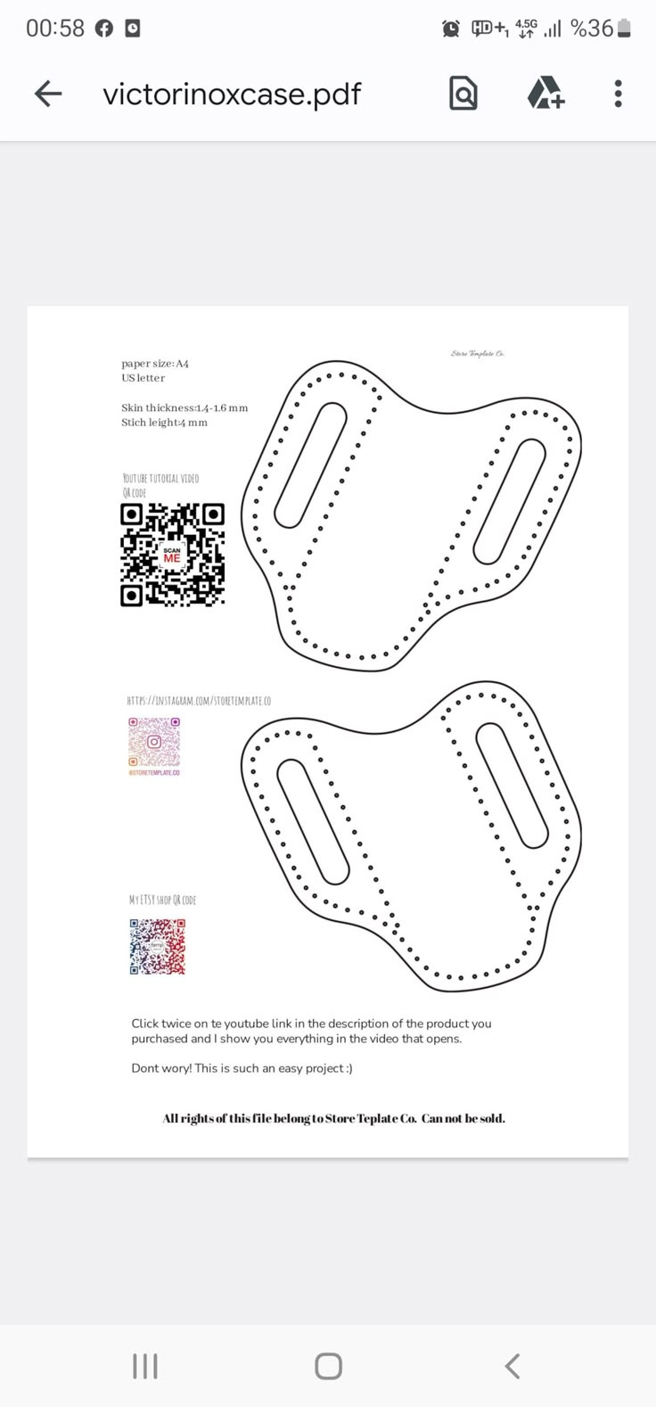 Knife Sheath Template Pattern, Pocket Knife Case Pdf, Leather within Printable Leather Knife Sheath Patterns