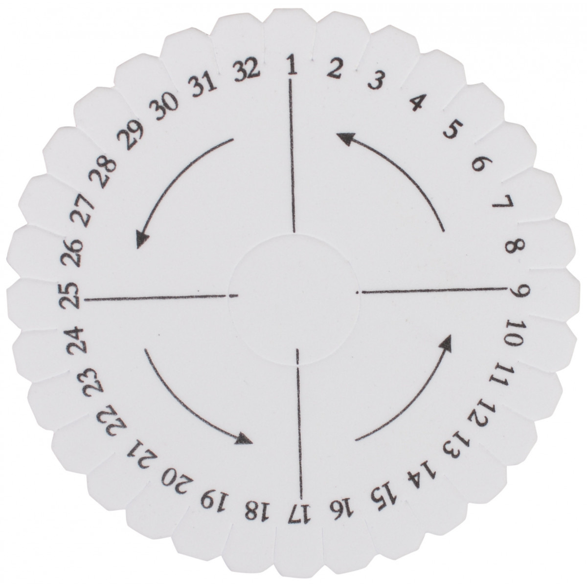 Kumihimo Disk Round 10Cm - Ritohobby.co.uk for Free Kumihimo Disk Template