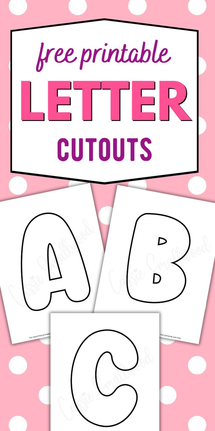 Large Alphabet Letters Free Printable pertaining to Free Printable Letter Stencils For Bulletin Boards