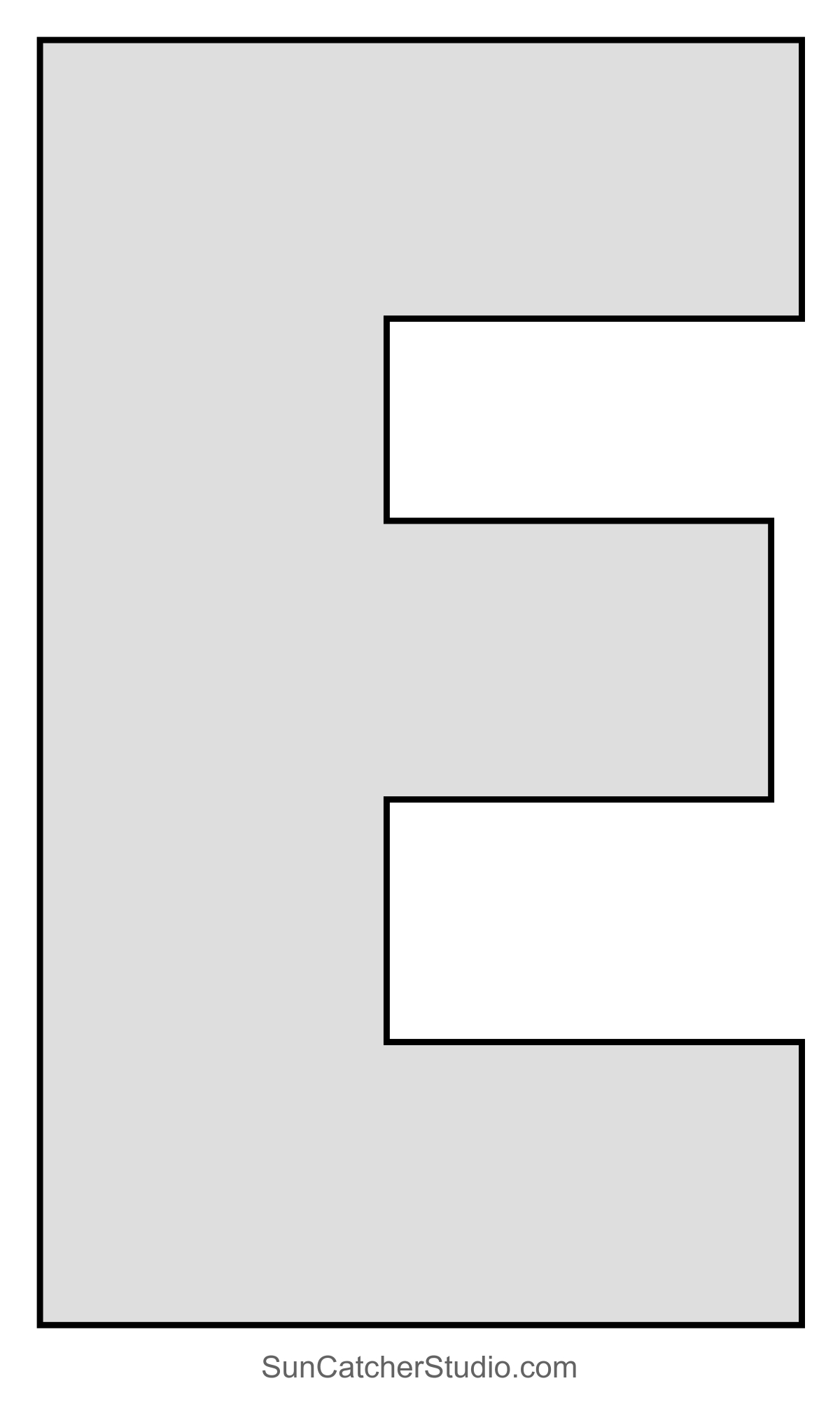 Large Letter Stencils (Printable Alphabet Lettering Font) – Free intended for Big Letter Stencils Free Printable