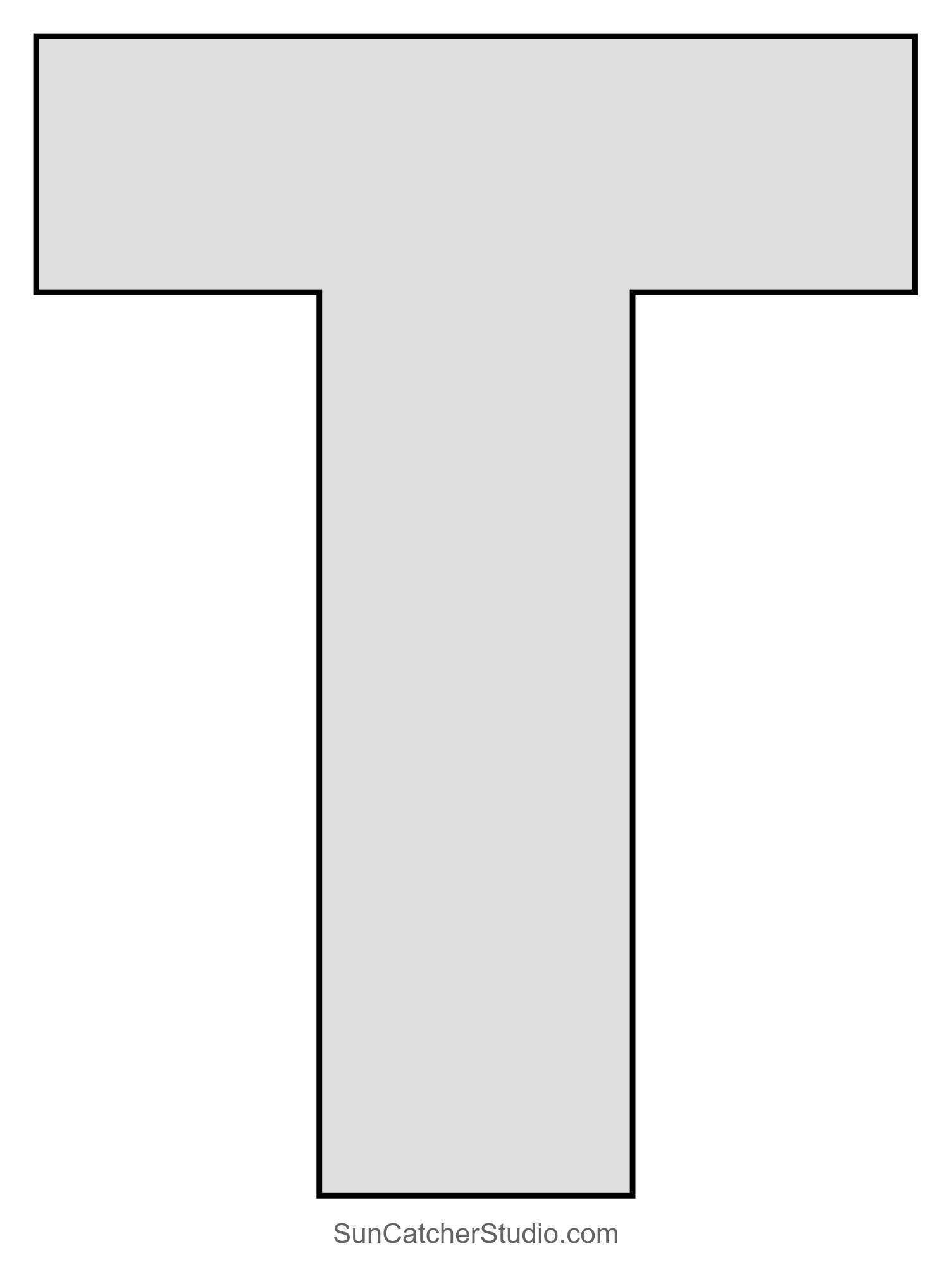 Large Letter Stencils (Printable Alphabet Lettering Font) – Free with Free Printable 6 Inch Letter Templates