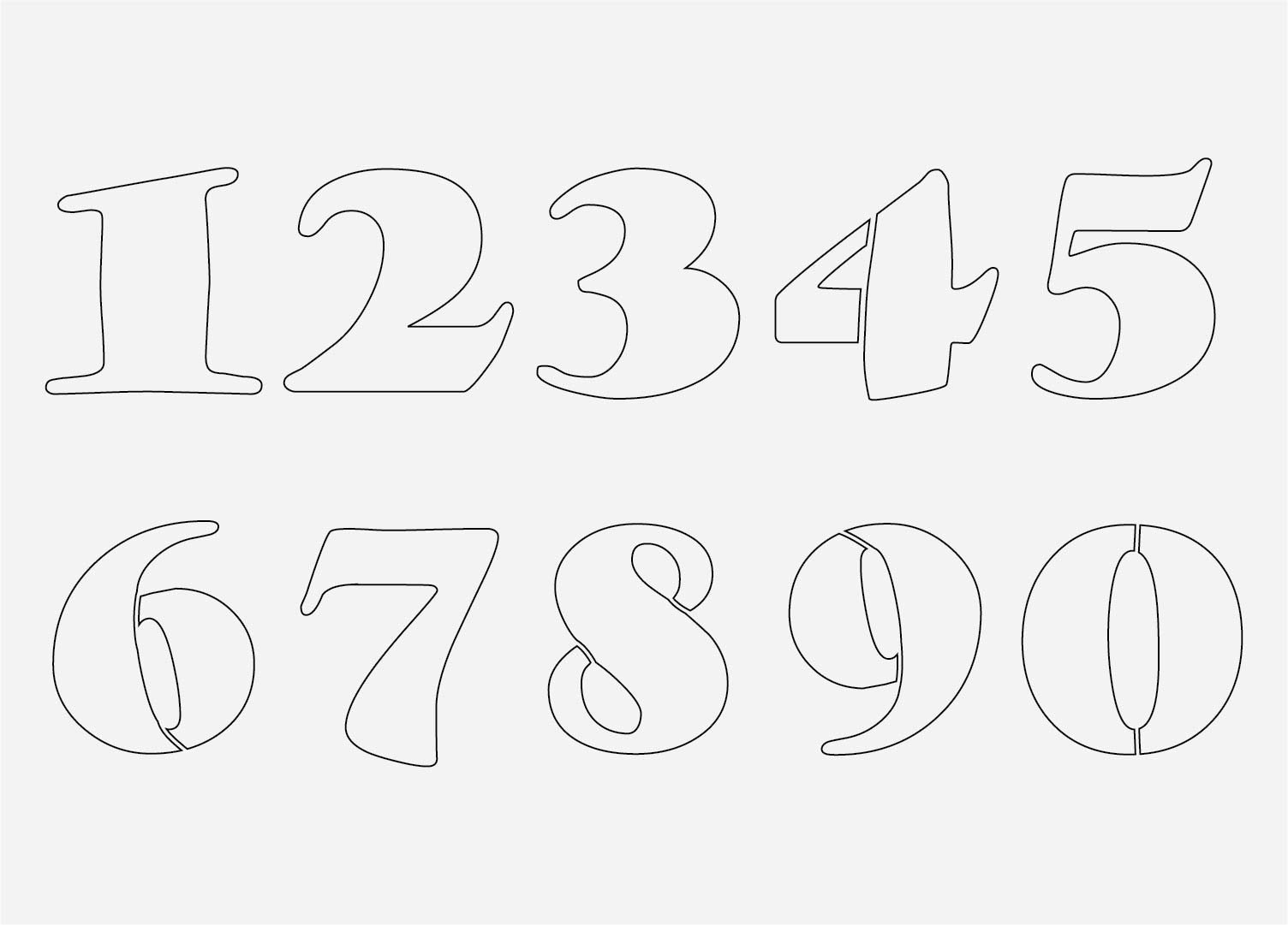 Large Stencil 1 Set Number Stencil 0-9 Address Number Stencil regarding Printable Number Stencils For Spray Painting