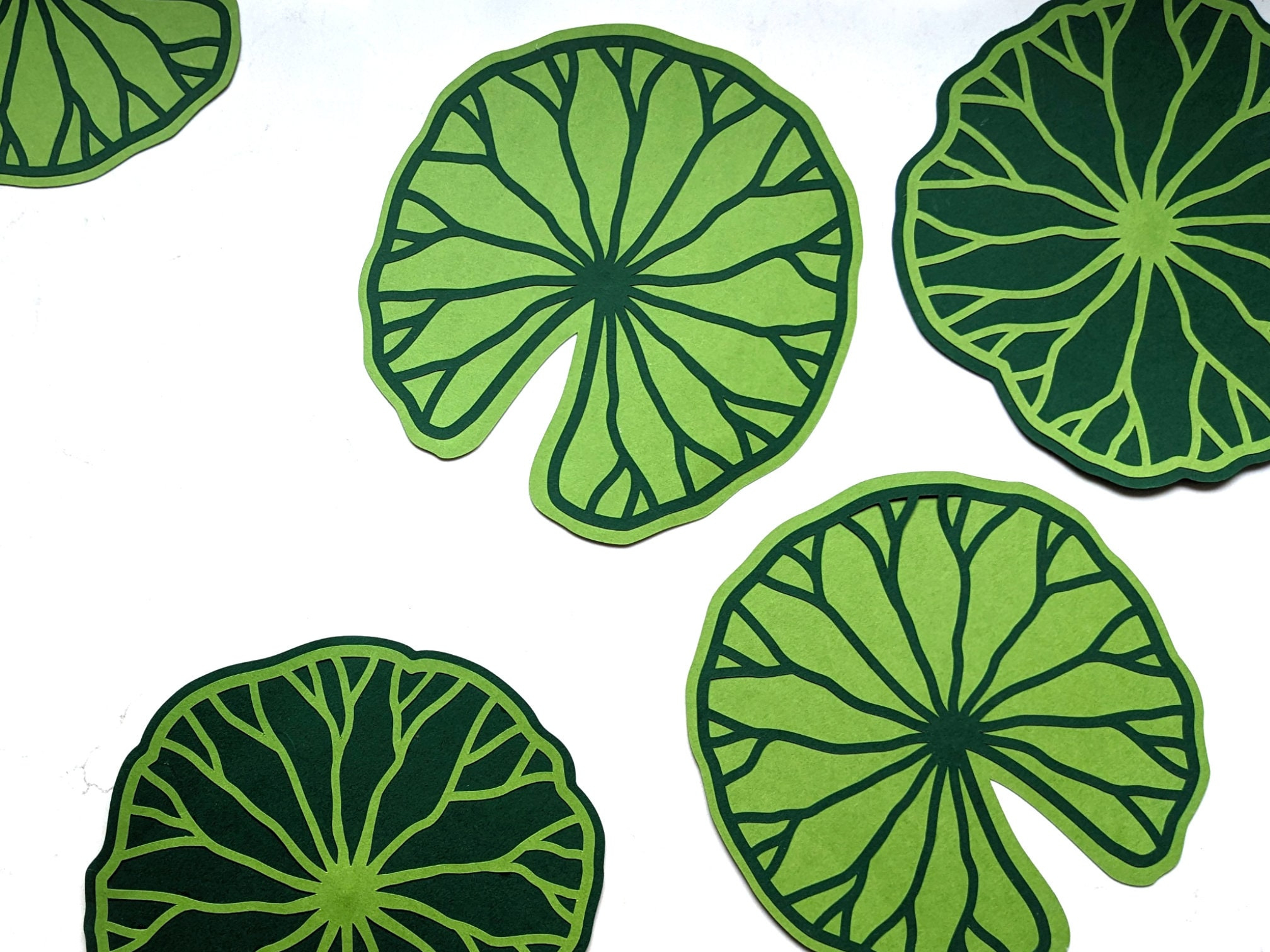 Leaf Svg, Water Lily And Lotus Leaves, Garden Decor - Etsy within Lily Pad Patterns Printable
