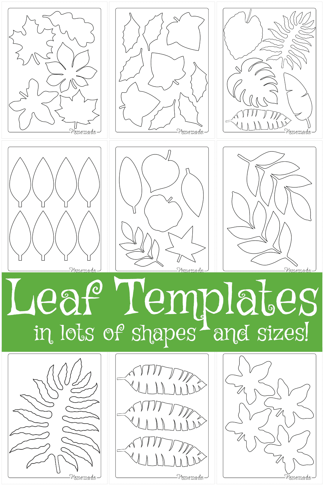 Leaf Template | Free Printable Leaf Outlines For Kids with Free Printable Ivy Stencils
