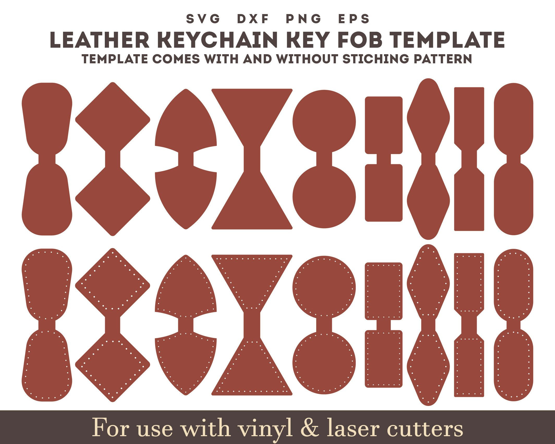 Leather Keychain Pattern Pdf - Shop On Pinterest in Free Printable Leather Key Fob Pattern