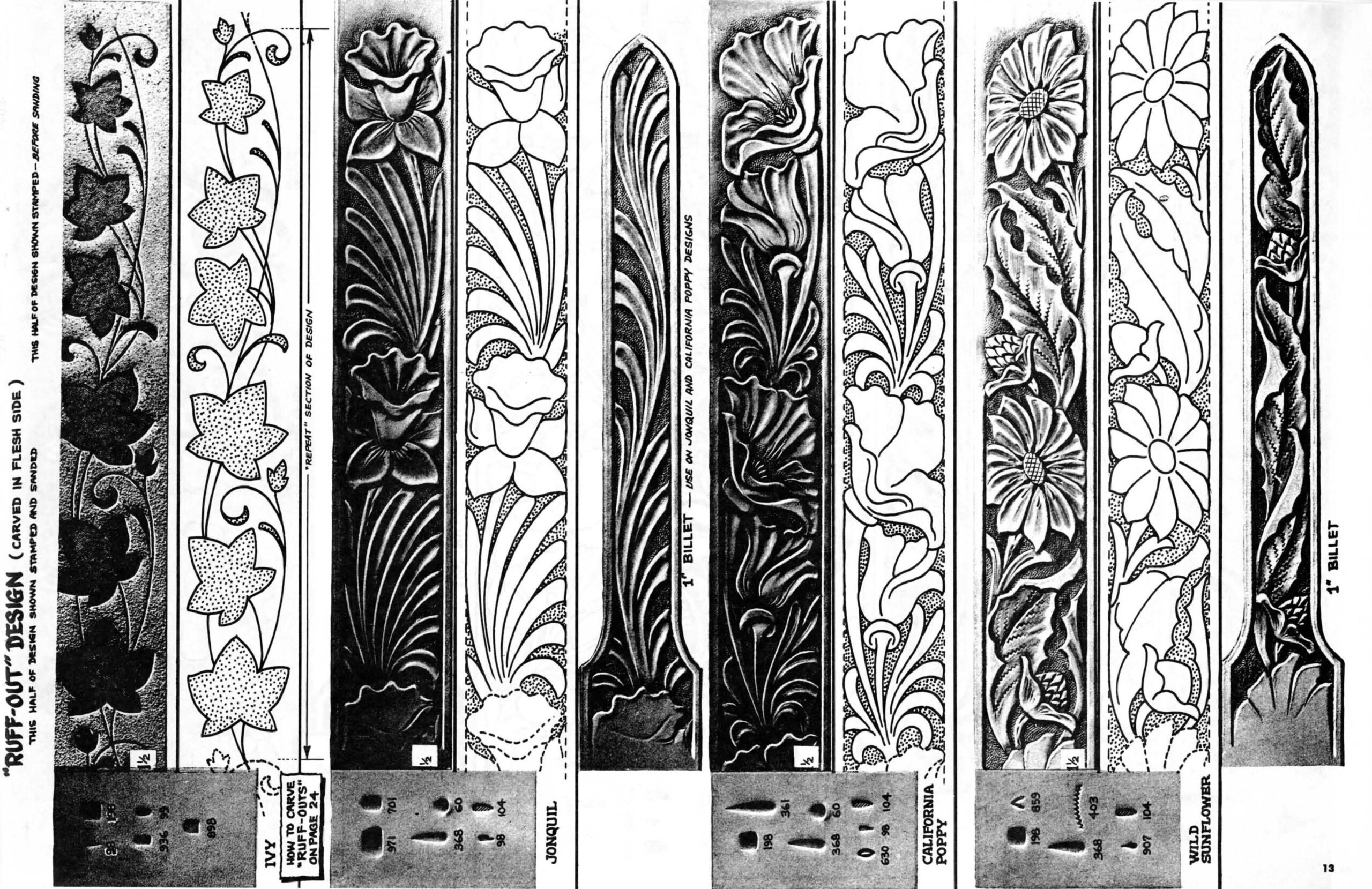 Leather Sheridan Pattern for Free Printable Leather Belt Patterns