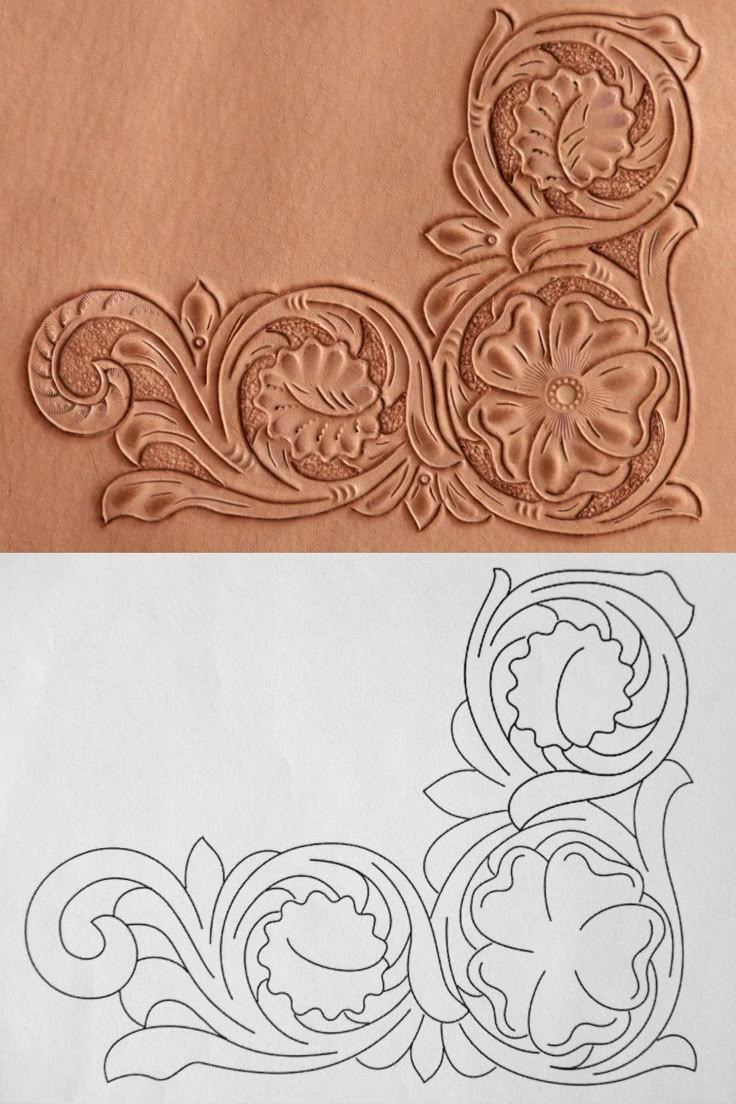 Leather Tooling Patterns For Diy Crafts with regard to Downloadable Printable Leather Tooling Patterns