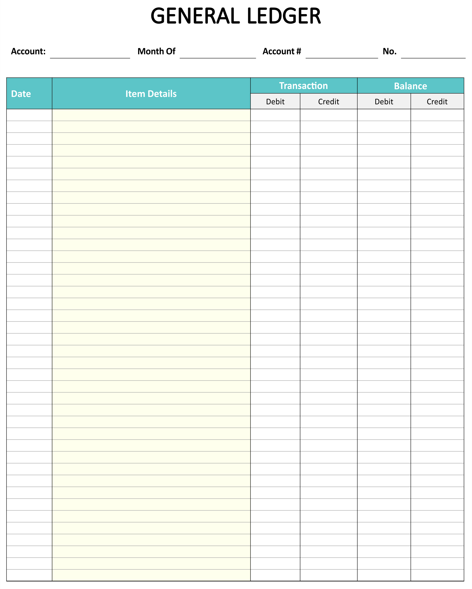 Ledger Balance Sheet - 10 Free Pdf Printables | Printablee in Free Printable Ledger Pages