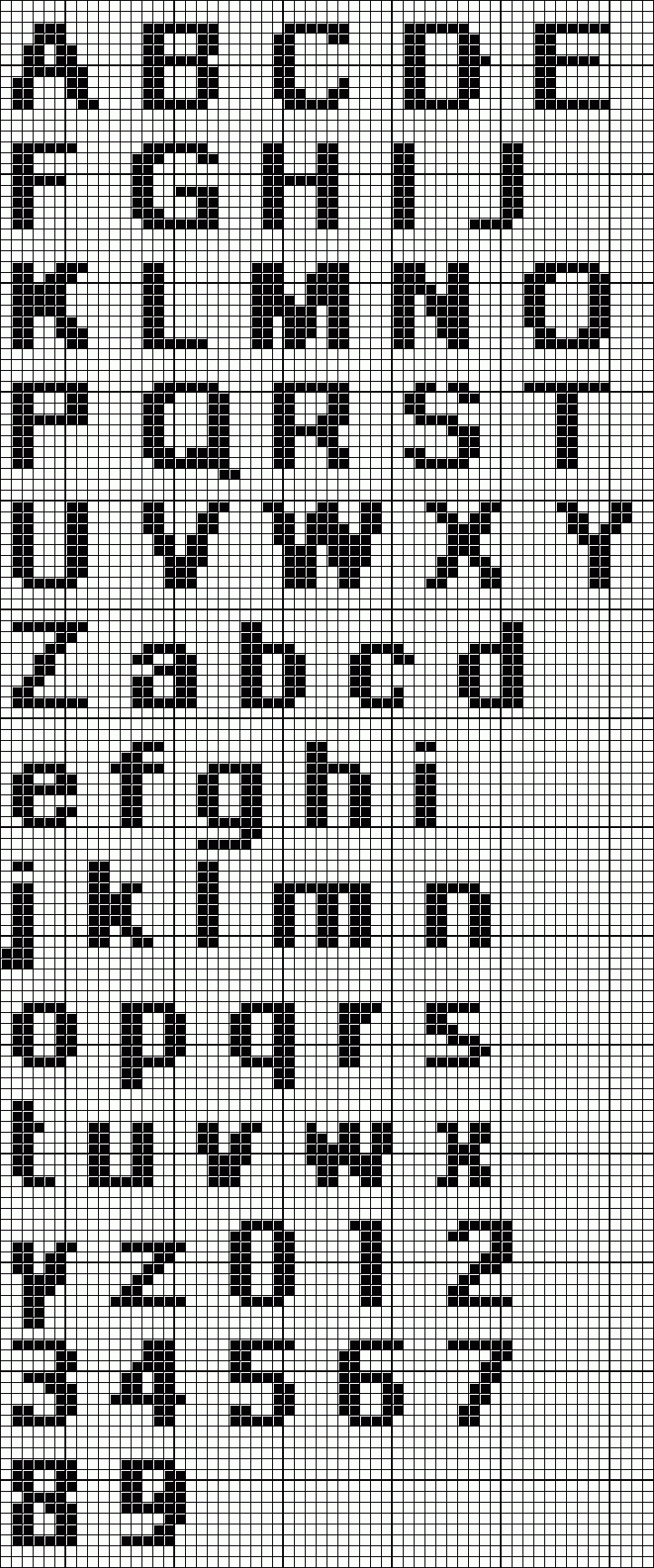 Left Col Here for Free Printable Alphabet Cross Stitch Patterns
