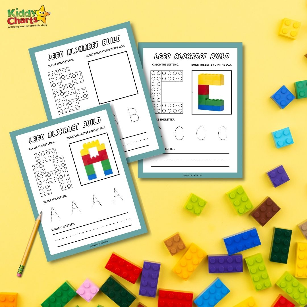 Lego Building Challenge And Team Ideas - Kiddycharts intended for Free Lego Letter Printables