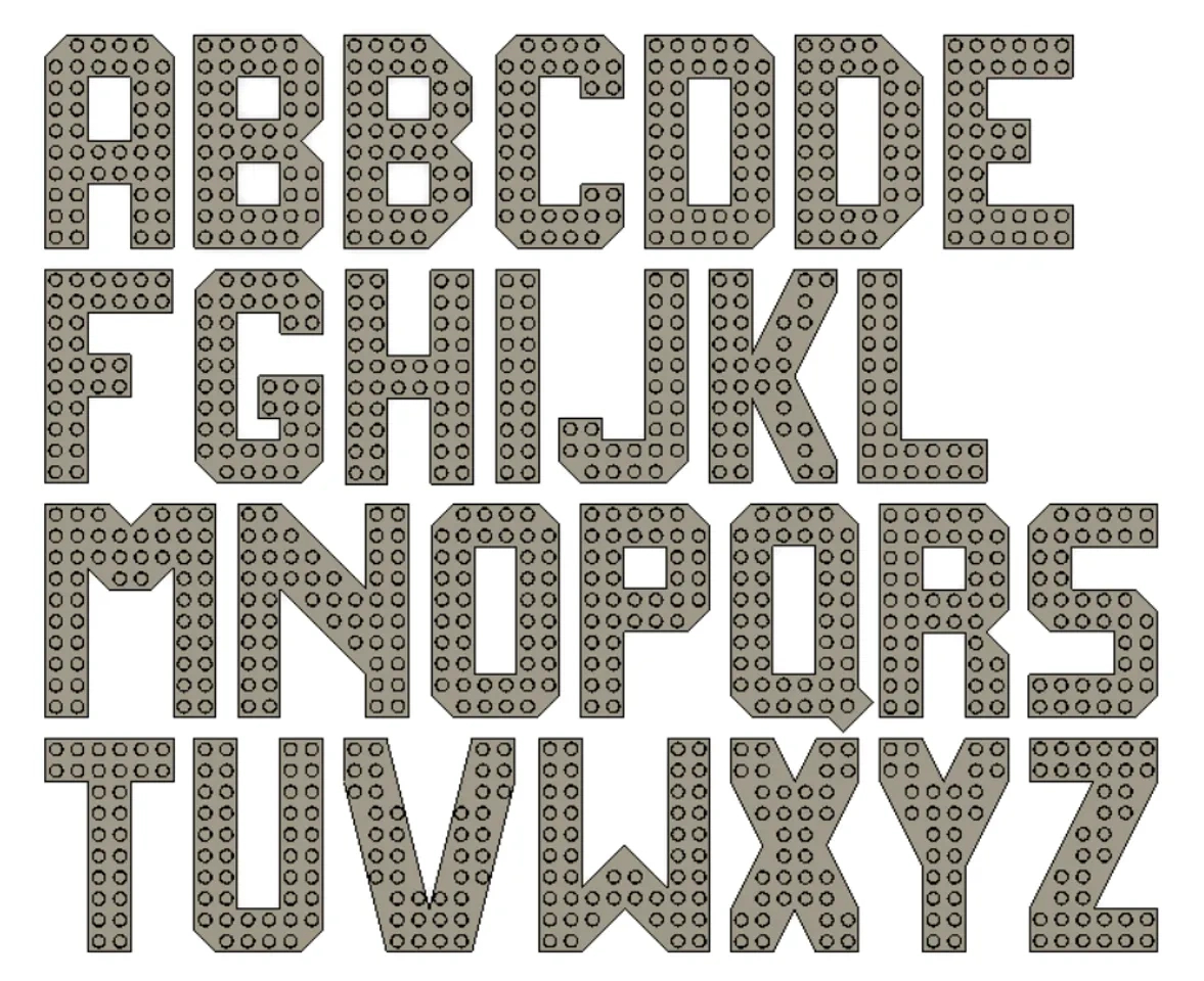 Lego Compatible Alphabet And Digitschleeblatt | Download Free pertaining to Free Lego Letter Printables