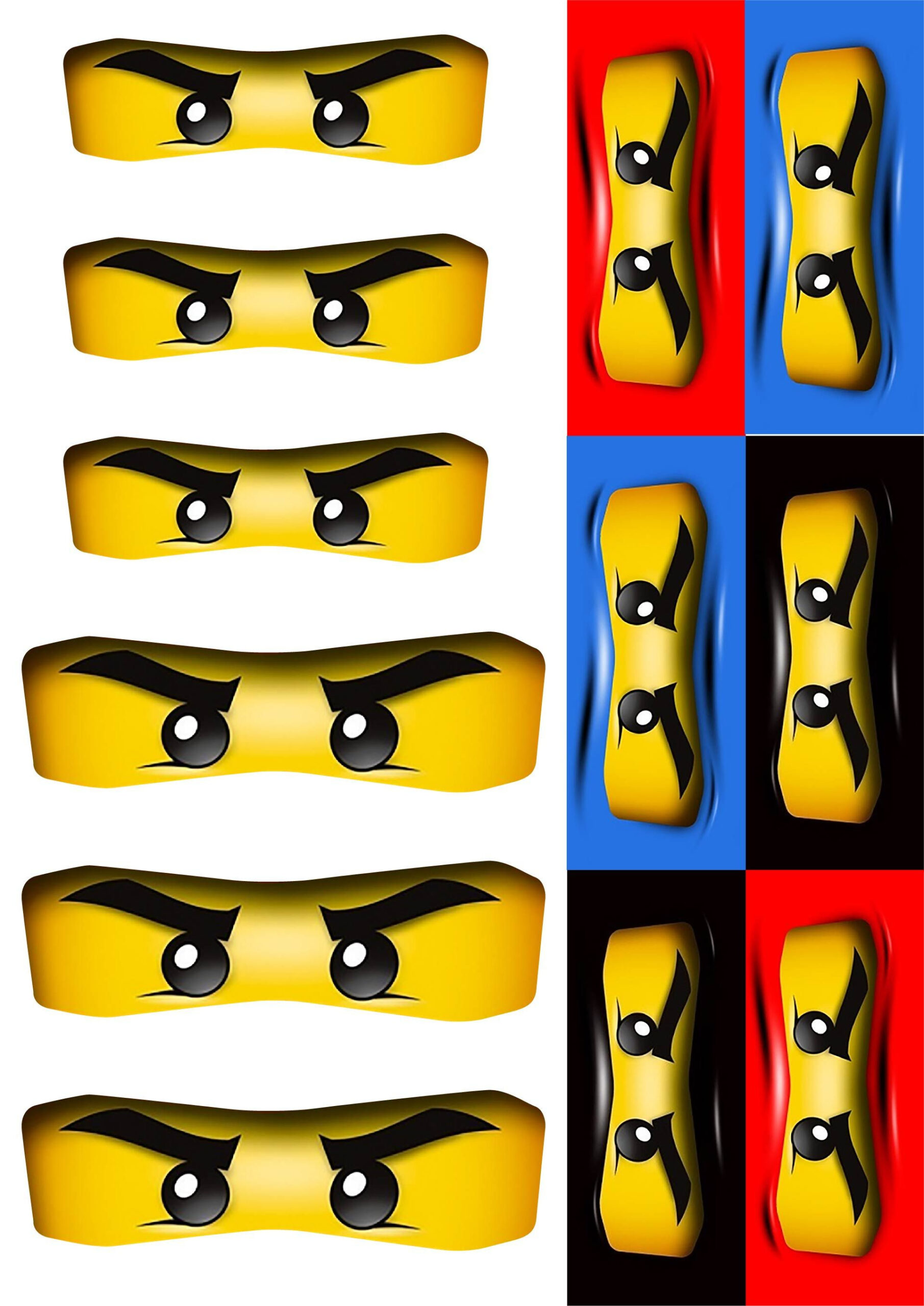 Lego Ninjago Party Favor Ideas - Rays Of Bliss with regard to Free Printable Ninja Eyes