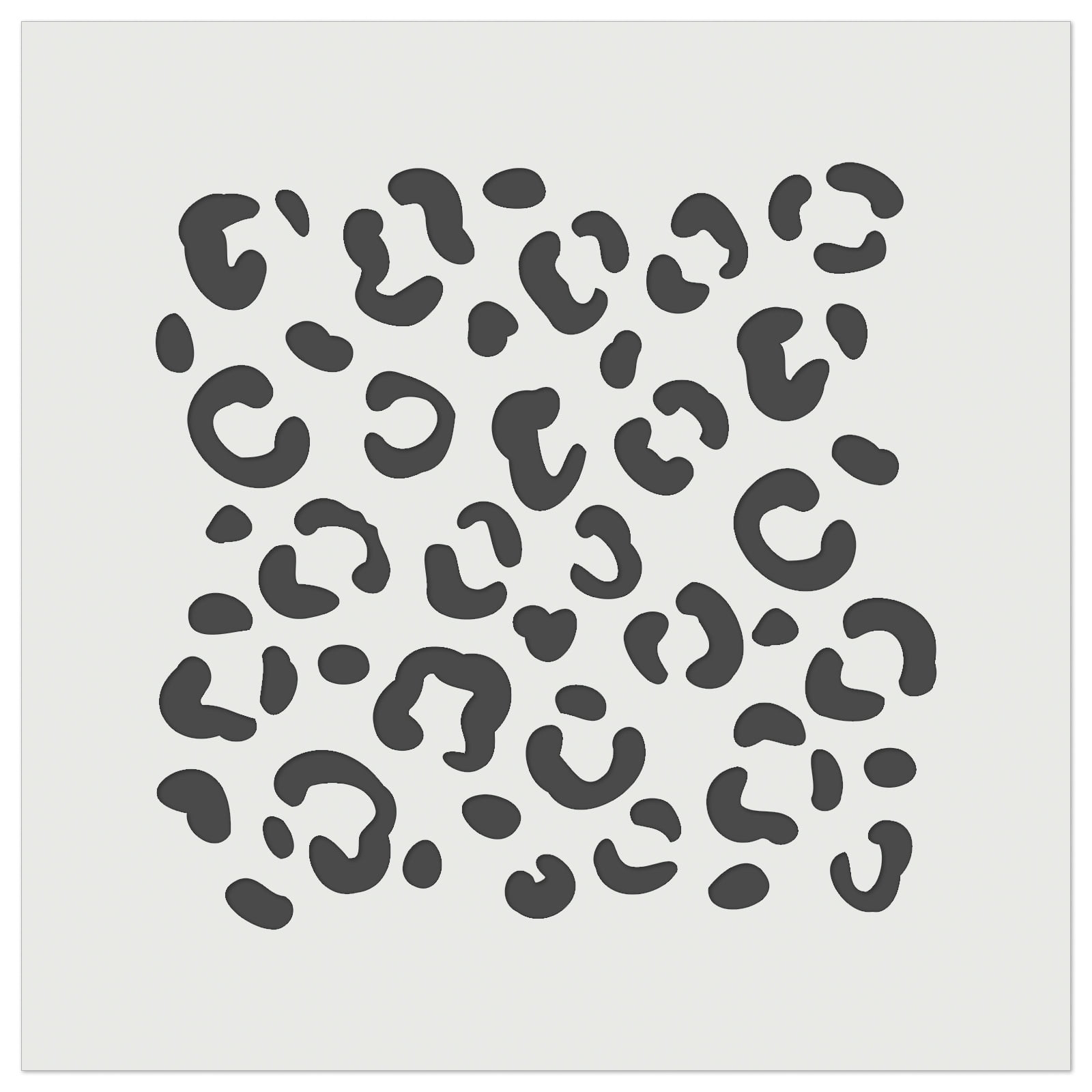 Leopard Print Spots Diy Cookie Wall Craft Stencil - 5.5 Inch for Free Printable Cheetah Print Stencils