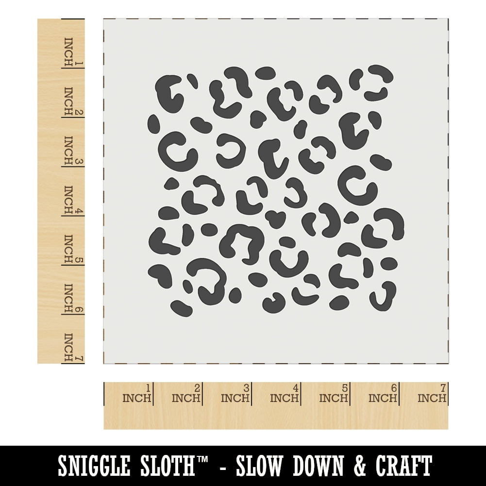 Leopard Print Spots Diy Cookie Wall Craft Stencil - 5.5 Inch within Free Printable Cheetah Print Stencils