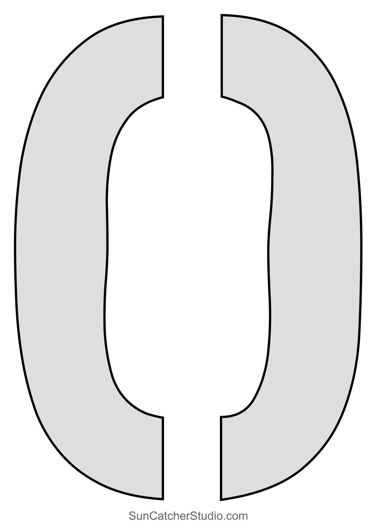 Letter Stencils (Printable Alphabet, Font, Templates, Patterns for Printable Letter Stencils 8X10