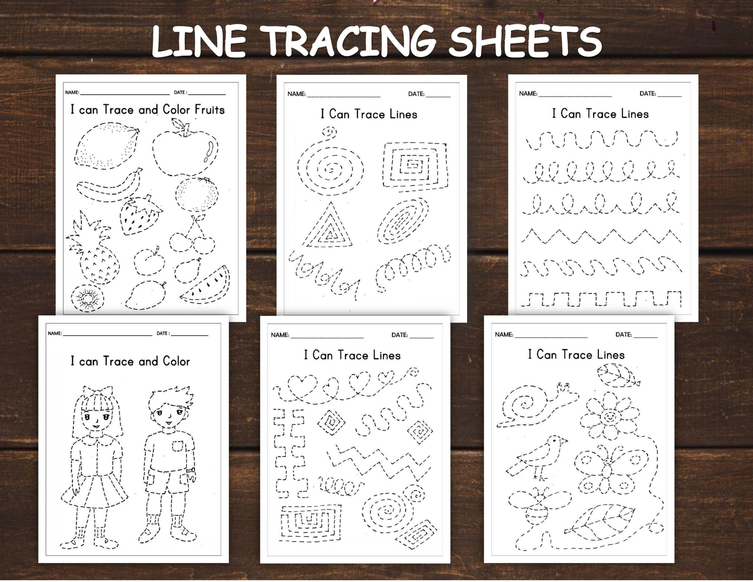 Line Tracing Worksheets For Kids , Preschool Printables, Preschool pertaining to Dltk Free Printables