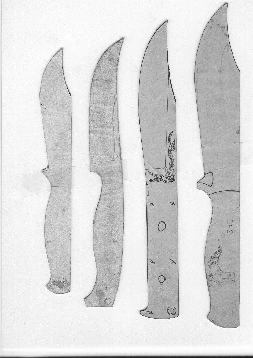 Lloyd Harding&amp;#039;S Knife Templates for Free Printable Knife Blade Patterns