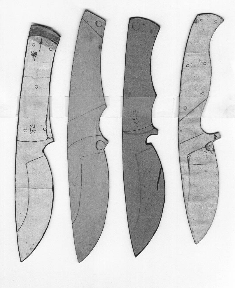 Lloyd Harding&amp;#039;S Knife Templates in Free Printable Knife Blade Patterns