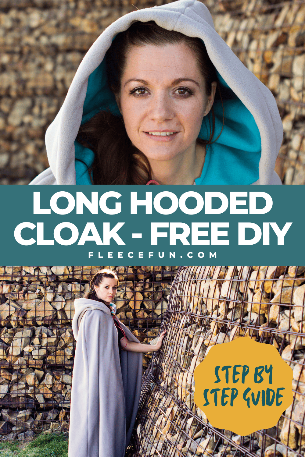 Long Hooded Cloak Pattern {Free} ♥ Fleece Fun in Free Printable Sewing Pattern Cloak Cowl Hood