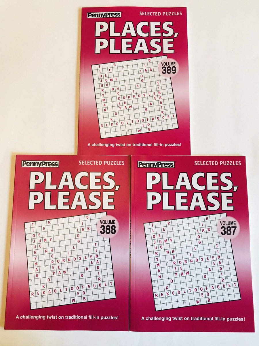 Lot Of 3 Places Please Penny Press Selected Variety Puzzles Dell regarding Free Printable Places Please Puzzles