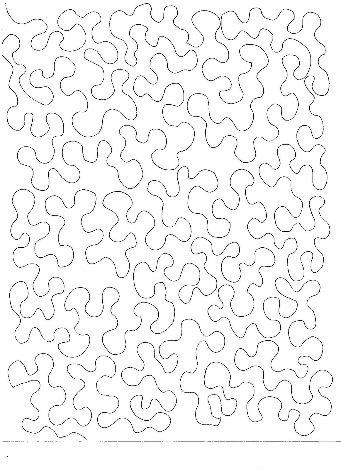 Machine Quilting Stencils Free Printable Hand Quilting Stencils in Free Printable Stippling Patterns