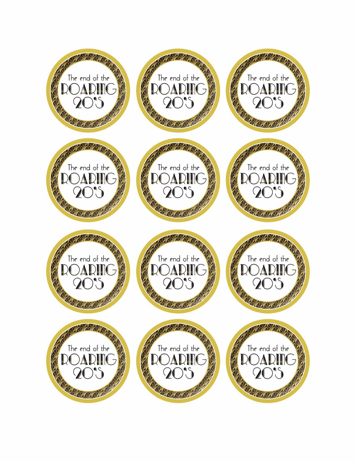 Madcap Frenzy: Graphic Design, Diy And Everything In-Between: End inside 1920s Party Free Printables