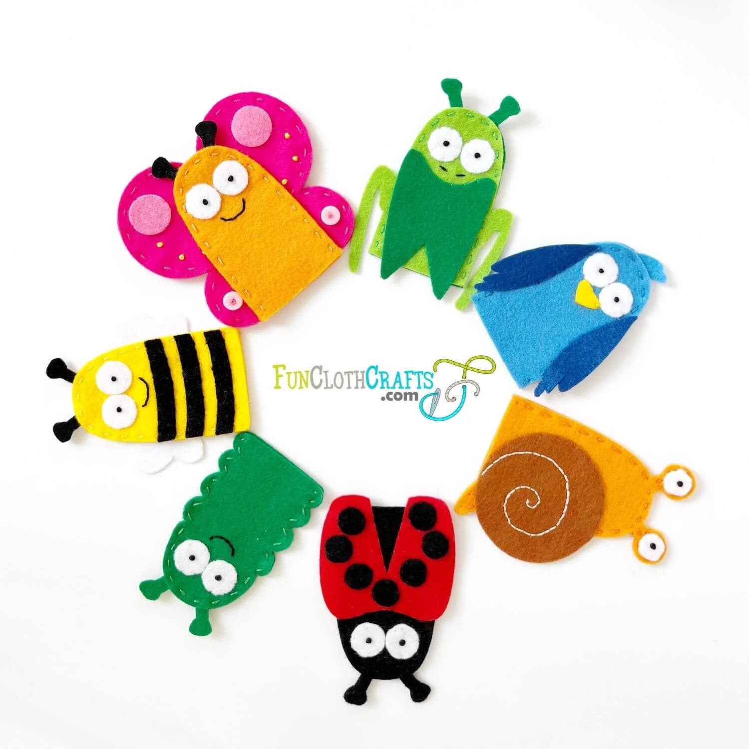 Magical Felt Butterfly Finger Puppet (Free Pattern) | Fun Cloth throughout Free Printable Felt Finger Puppet Patterns