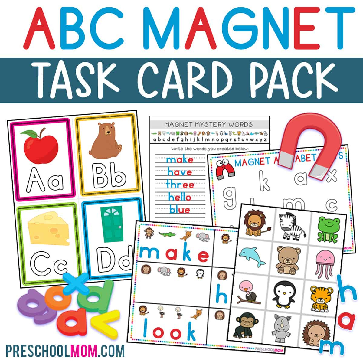 Magnet Alphabet Letter Mats - Preschool Mom within Free Magnet Printables