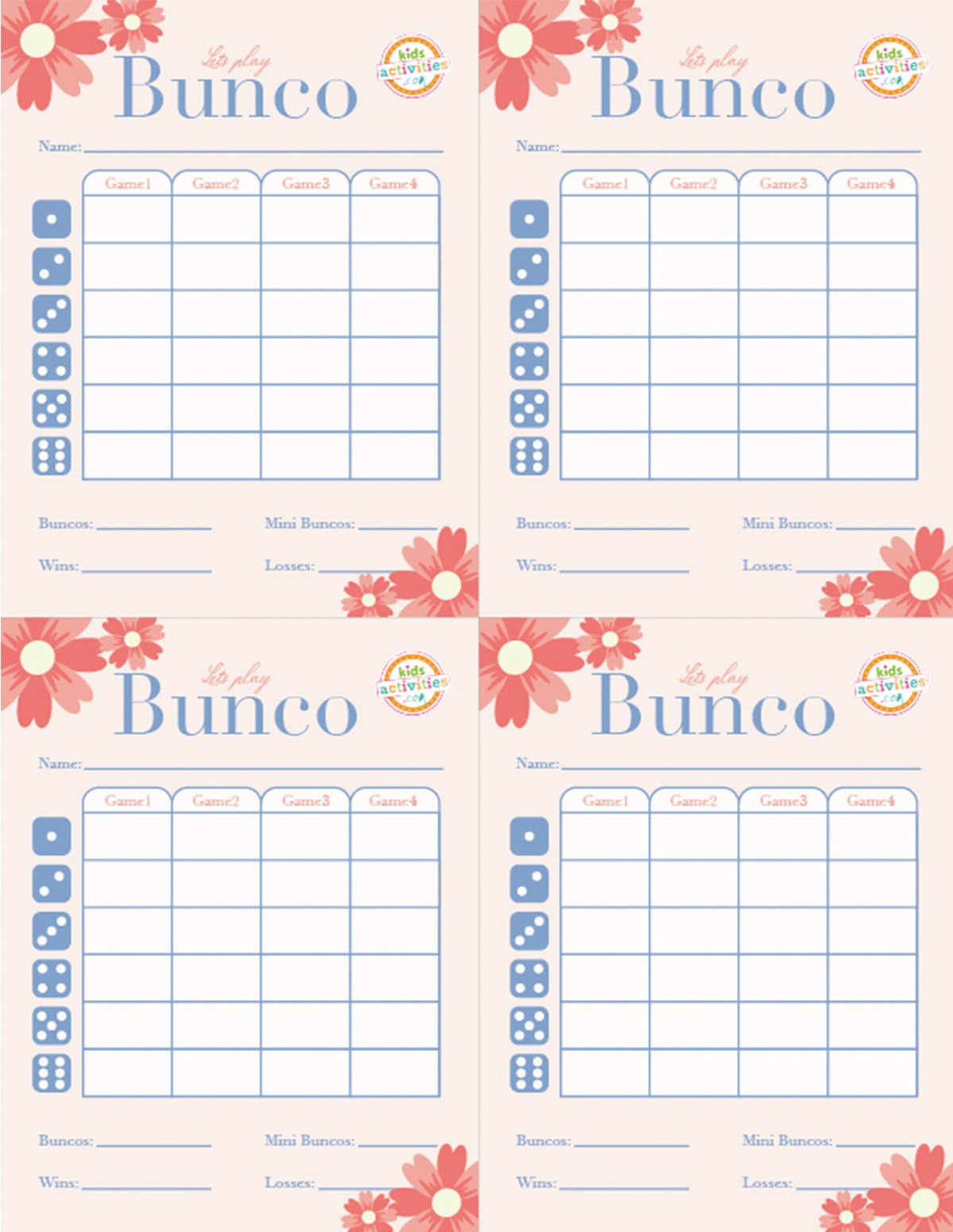 Make A Bunco Party Box With Free Printable Bunco Score Sheets with regard to Free Printable Bunco Score Cards