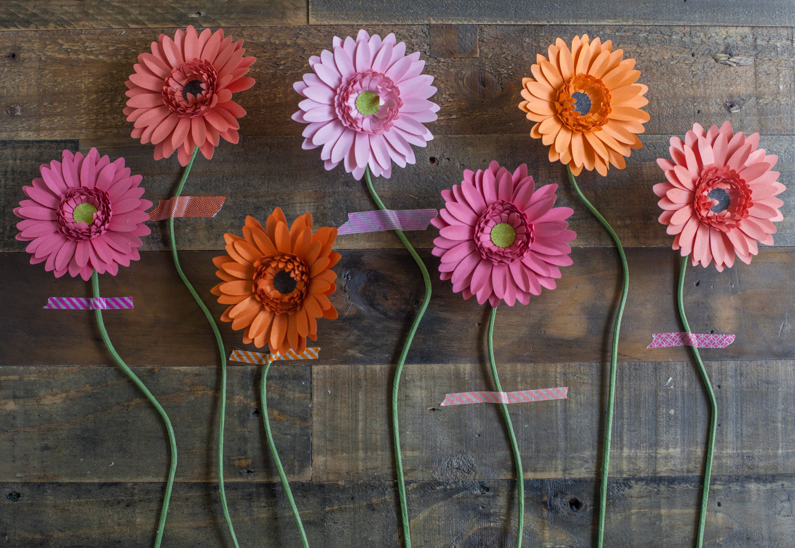 Make Your Own Paper Gerbera Daisies · How To Make A Paper Flower throughout Free Gerbera Daisy Template