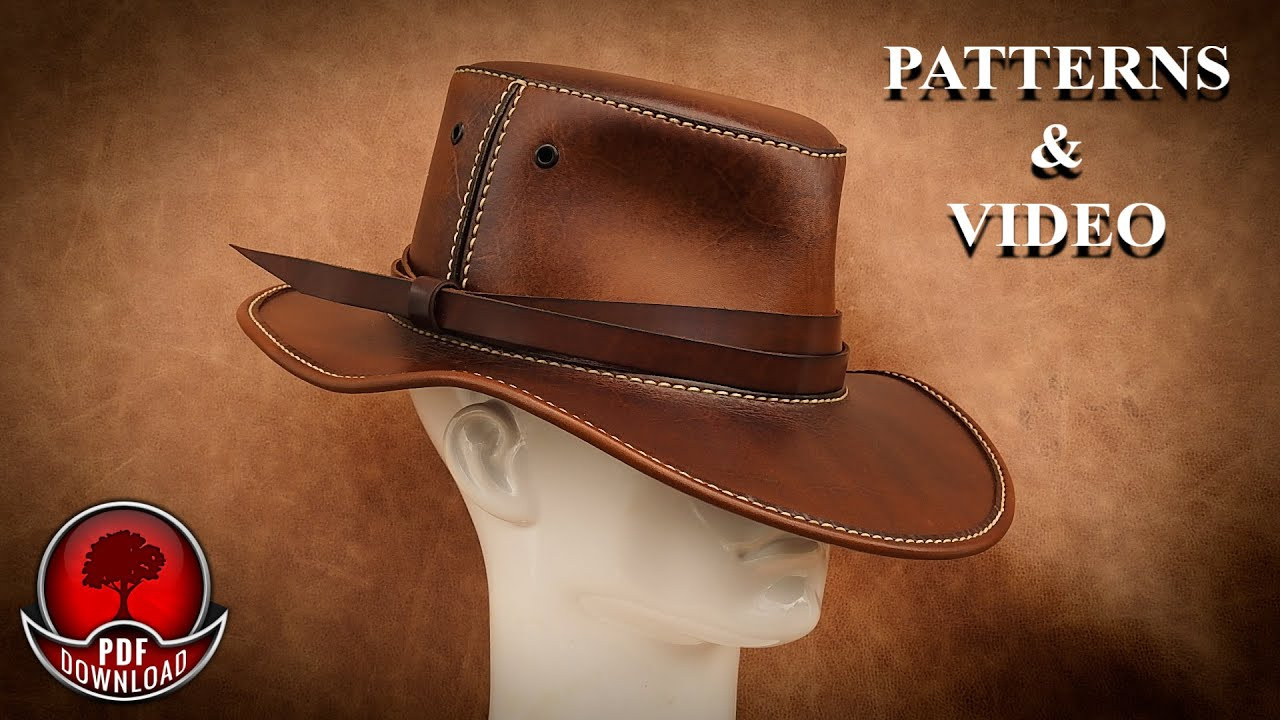 Making Leather Hat / Pattern Pdf throughout Printable Leather Hat Pattern