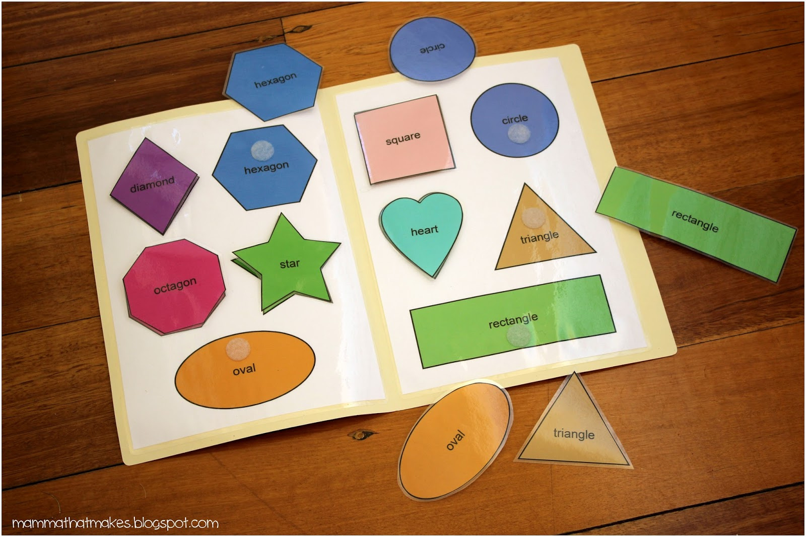 Mamma That Makes: Shape Matching File Folder Game regarding Free Printable File Folder Games