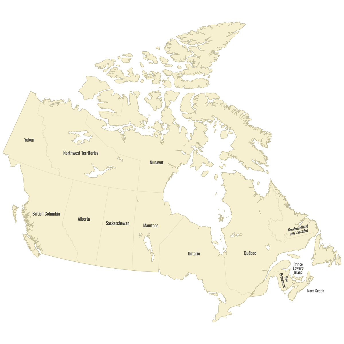 Map Of Canada Provinces — Ultimaps pertaining to Free Printable Blank Map Of Canada With Provinces And Capitals