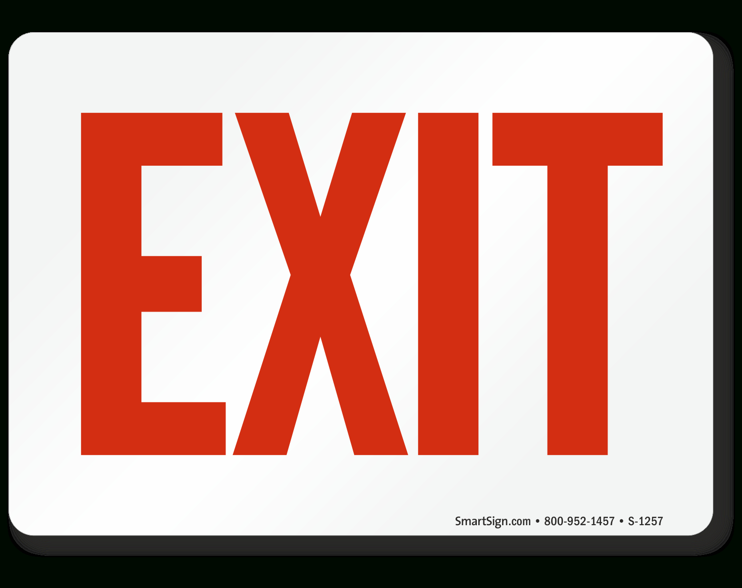 Marking Exits Is One Of The Most Important Ways To Prepare Your Facility For An Emergency. - This Sign Improves Exit Visibility, Helping Guide People inside Exit Sign Printable Free