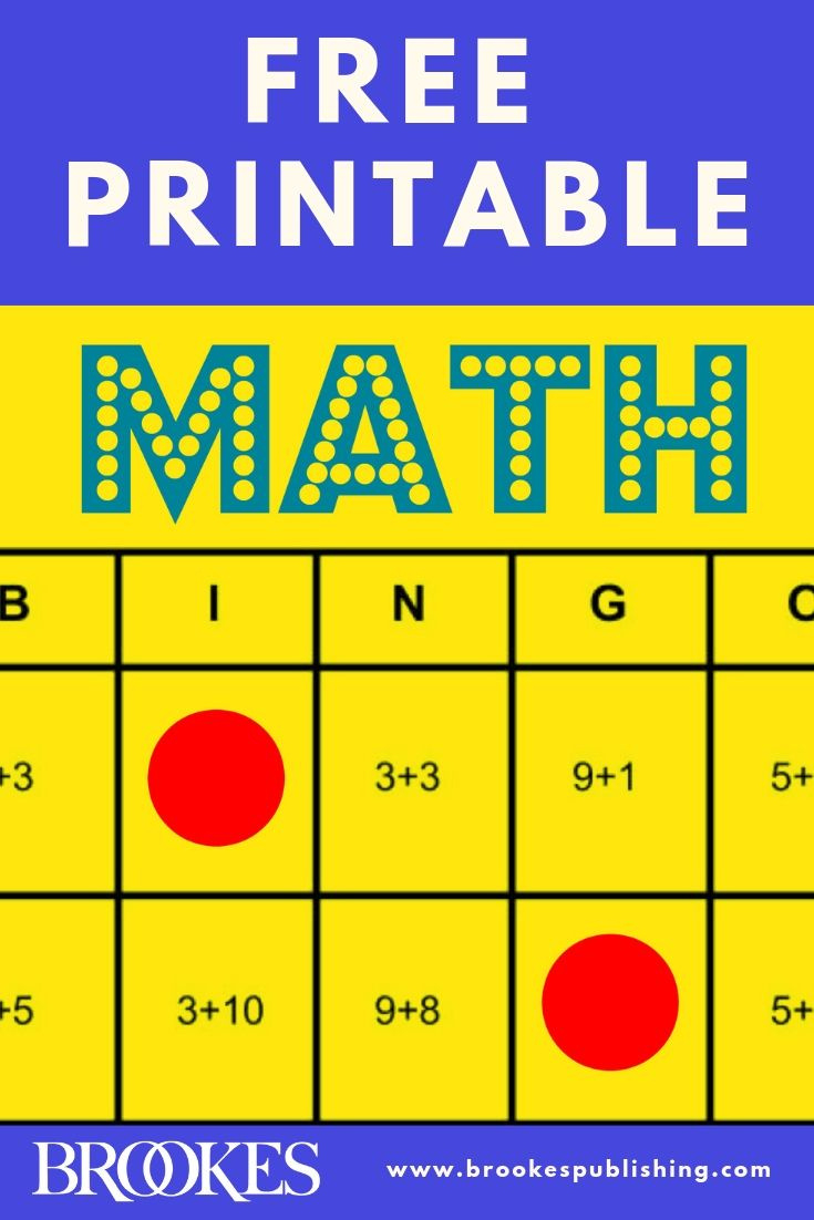 Math Bingo: Free Printable Game To Help All Students Learn Math inside Free Math Bingo Games Printable