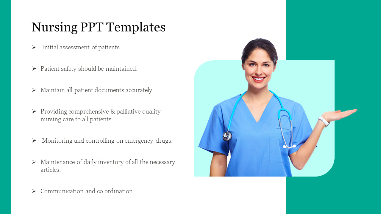 Medical Free Nursing Ppt Templates Presentation Slide for Free Nursing Ppt Templates