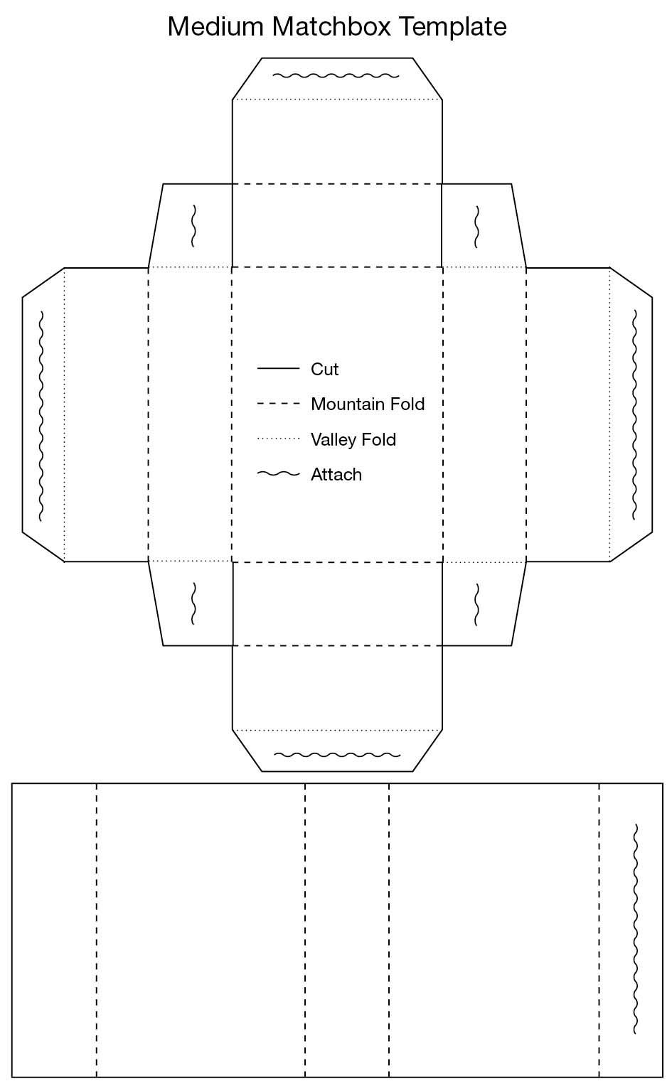 Medium Matchbox Template intended for Free Printable Match Box Pattern
