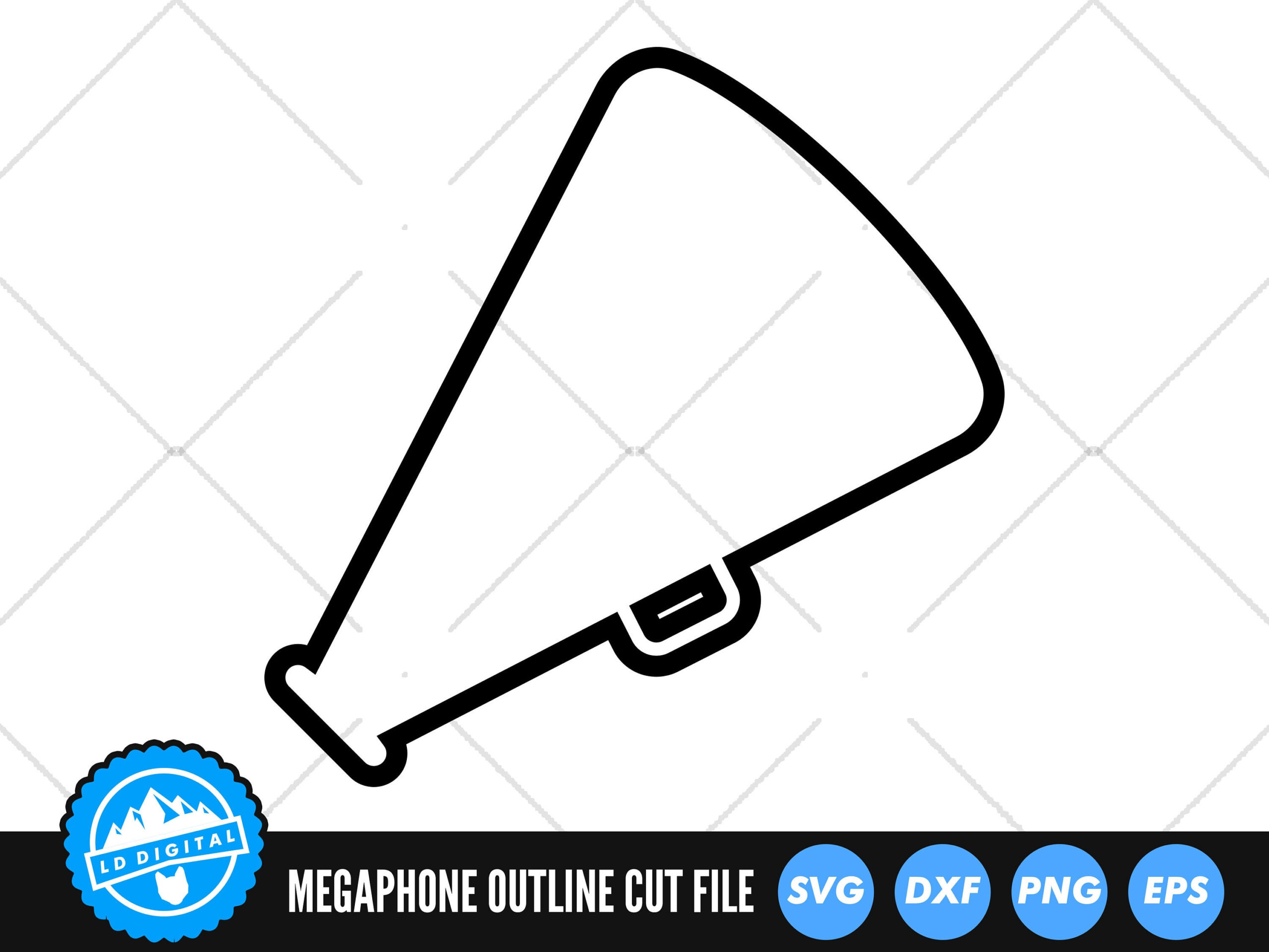 Megaphone Printable - Etsy within Free Printable Paper Megaphone Template