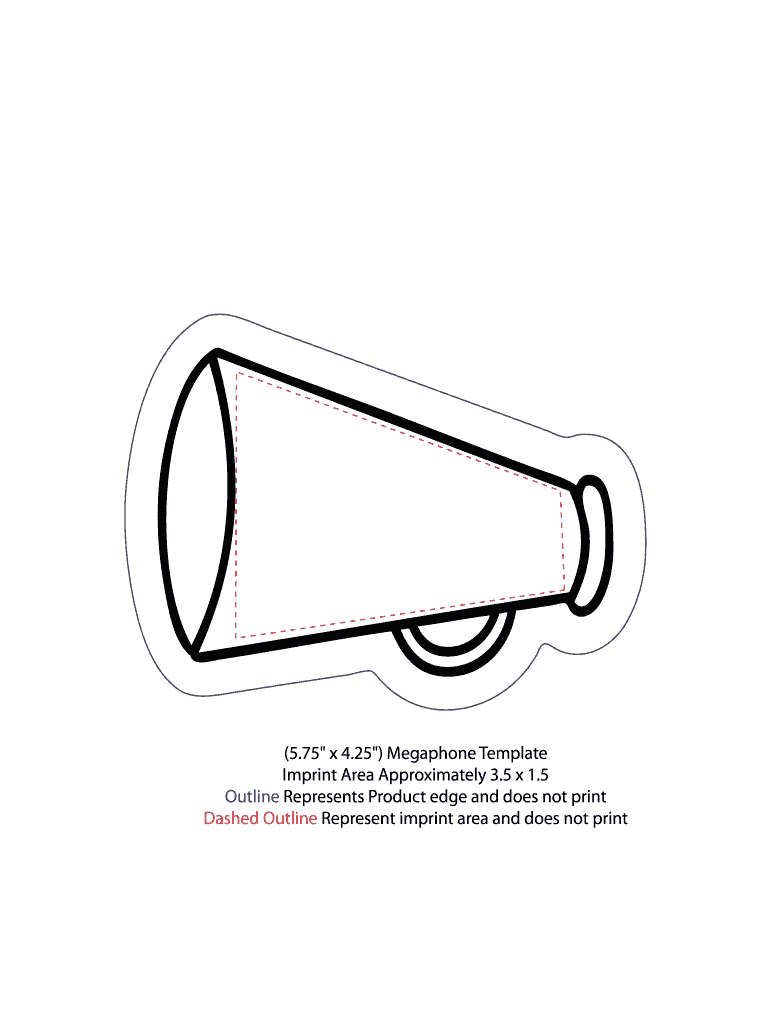 Megaphone Template: Fill Out &amp;amp; Sign Online | Dochub pertaining to Free Printable Paper Megaphone Template