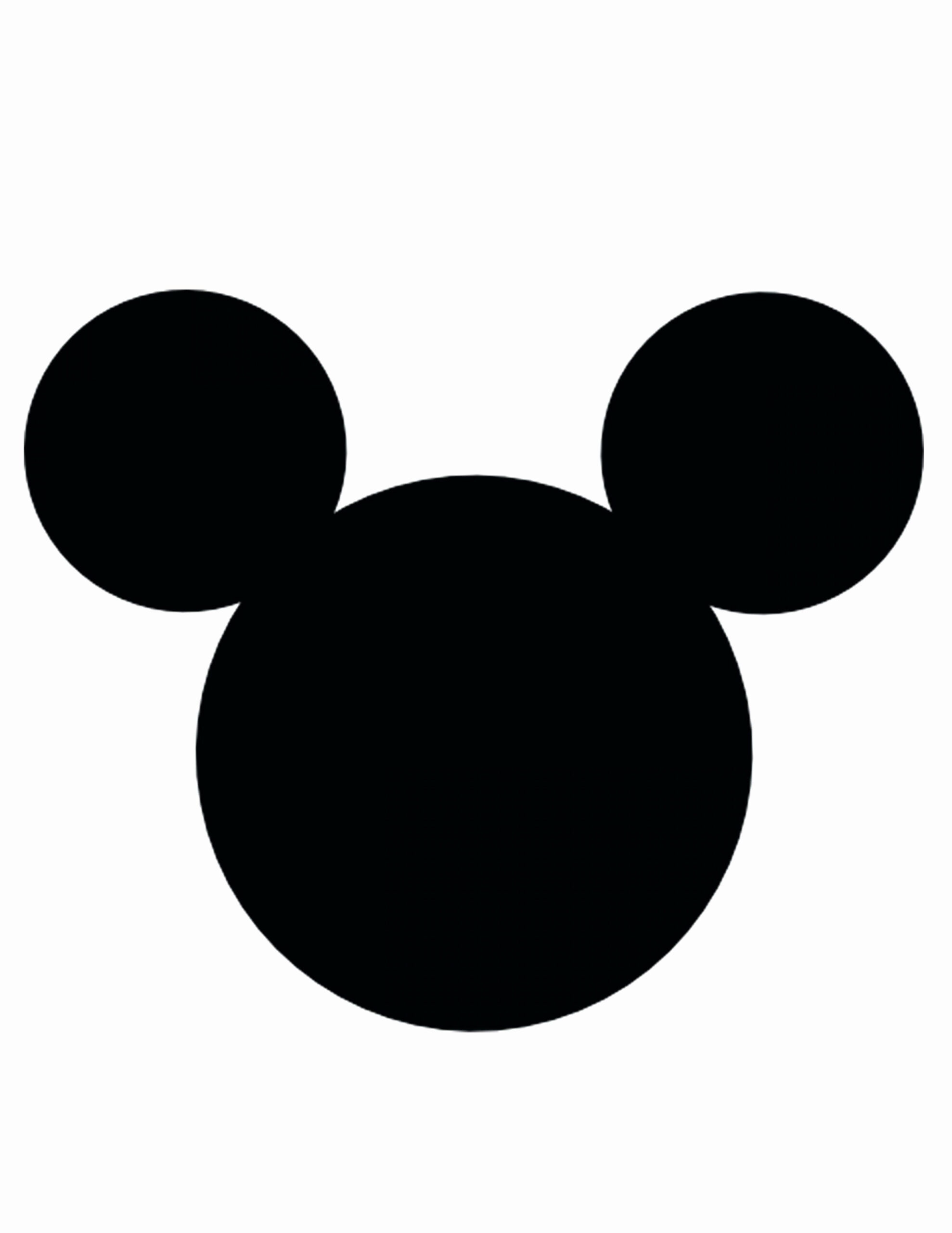 Mickey Mouse Cut Out Printable Fresh Mickey Mouse Face Template within Free Printable Mickey Mouse Head Stencils