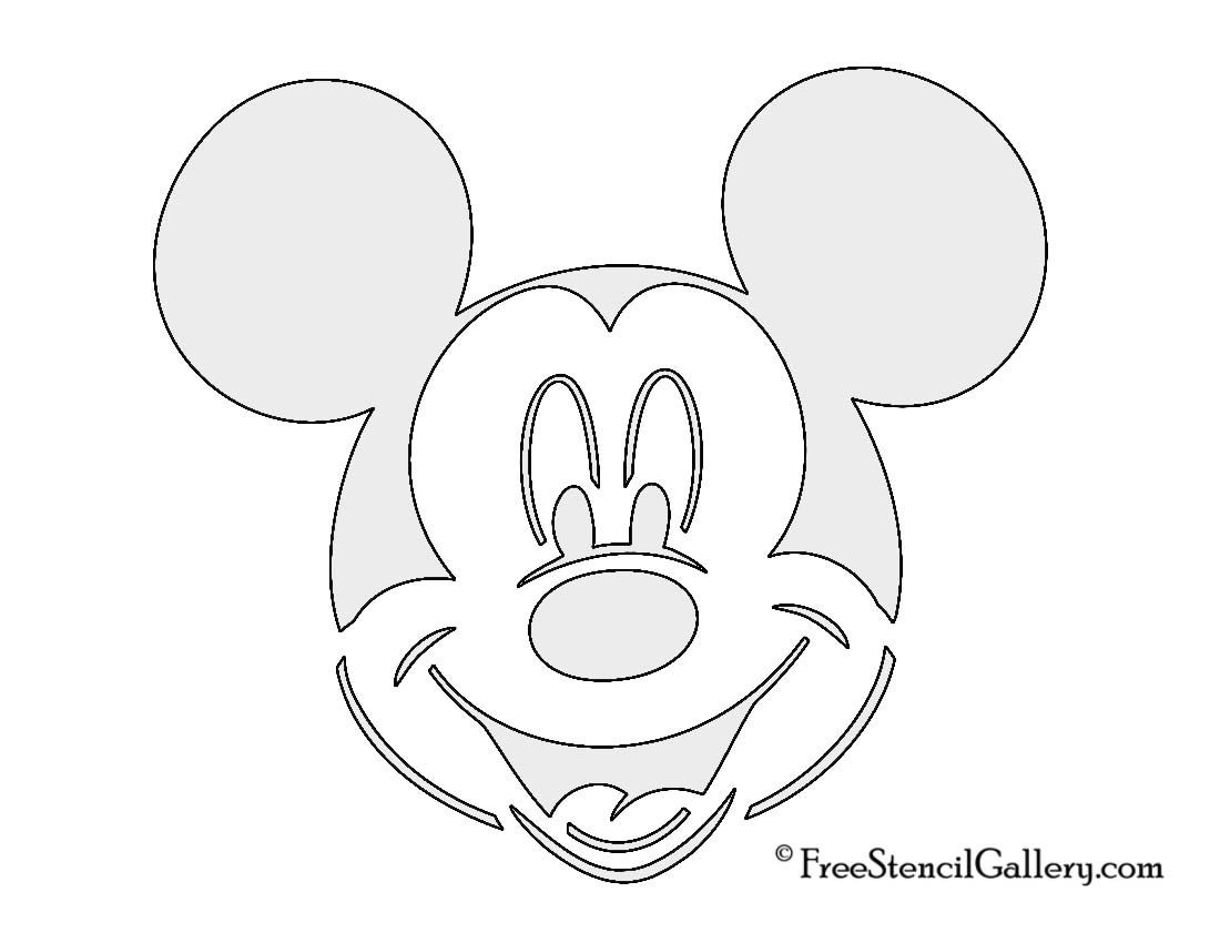 Mickey Mouse Stencil - 8 Free Pdf Printables | Printablee throughout Free Printable Mickey Mouse Head Stencils