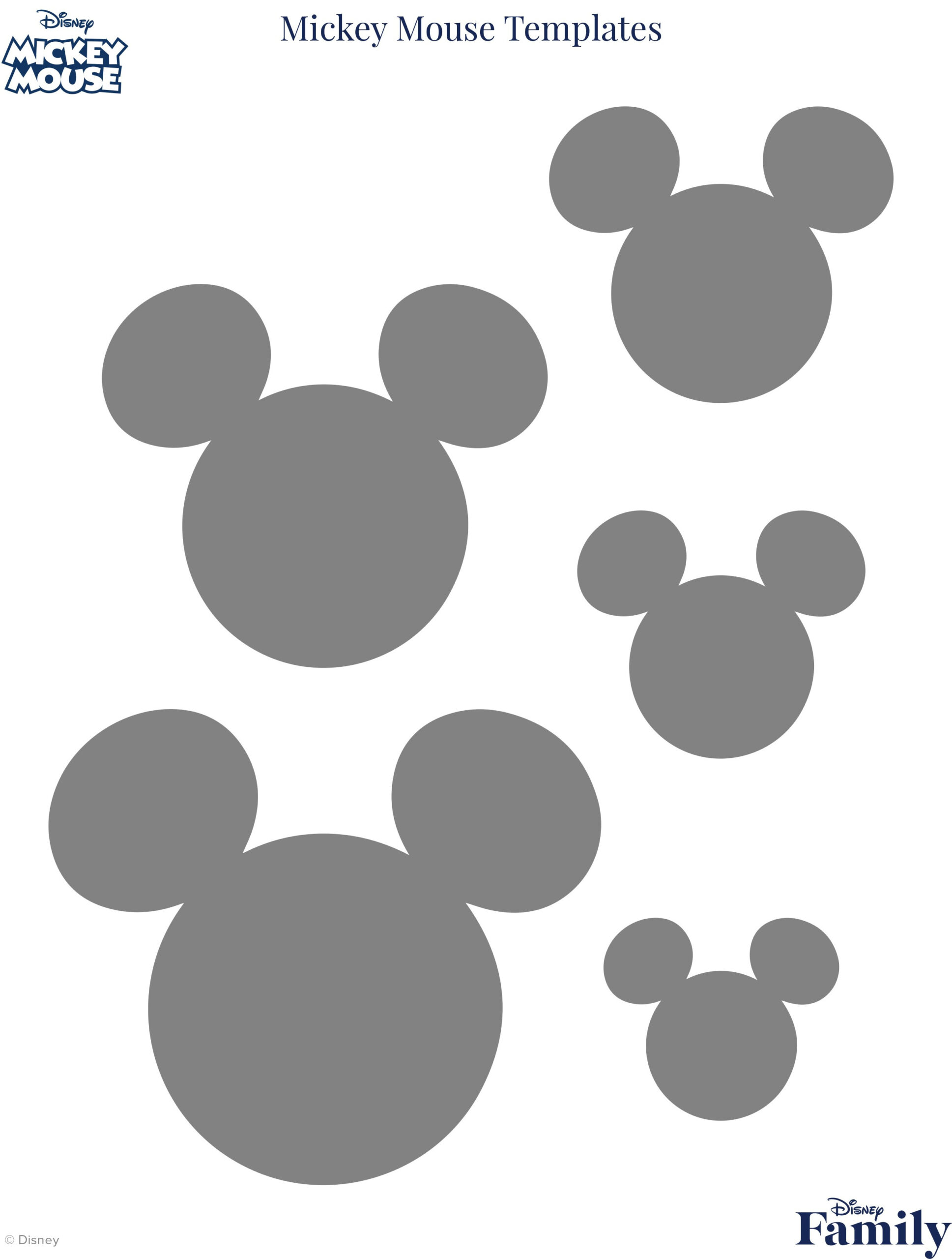 Mickey Mouse Template | Disney News intended for Free Printable Mickey Mouse Head Stencils