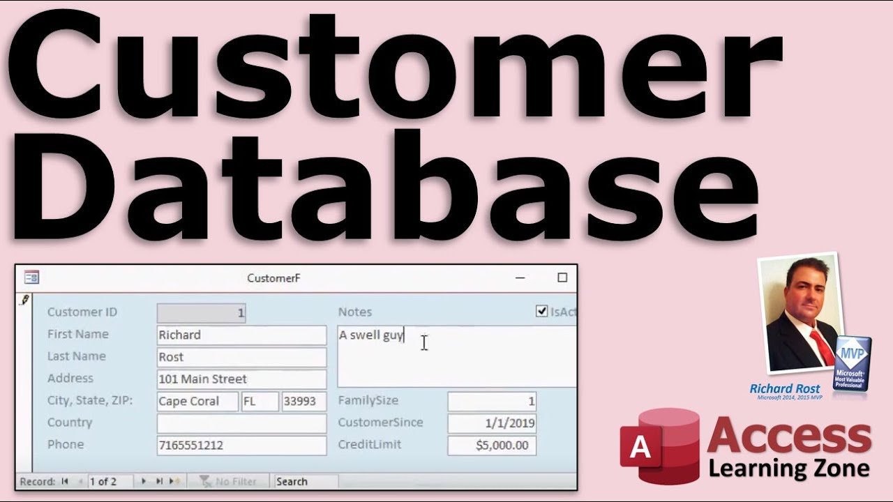 Microsoft Access Customer Database Template inside Microsoft Office Access Templates Free Download