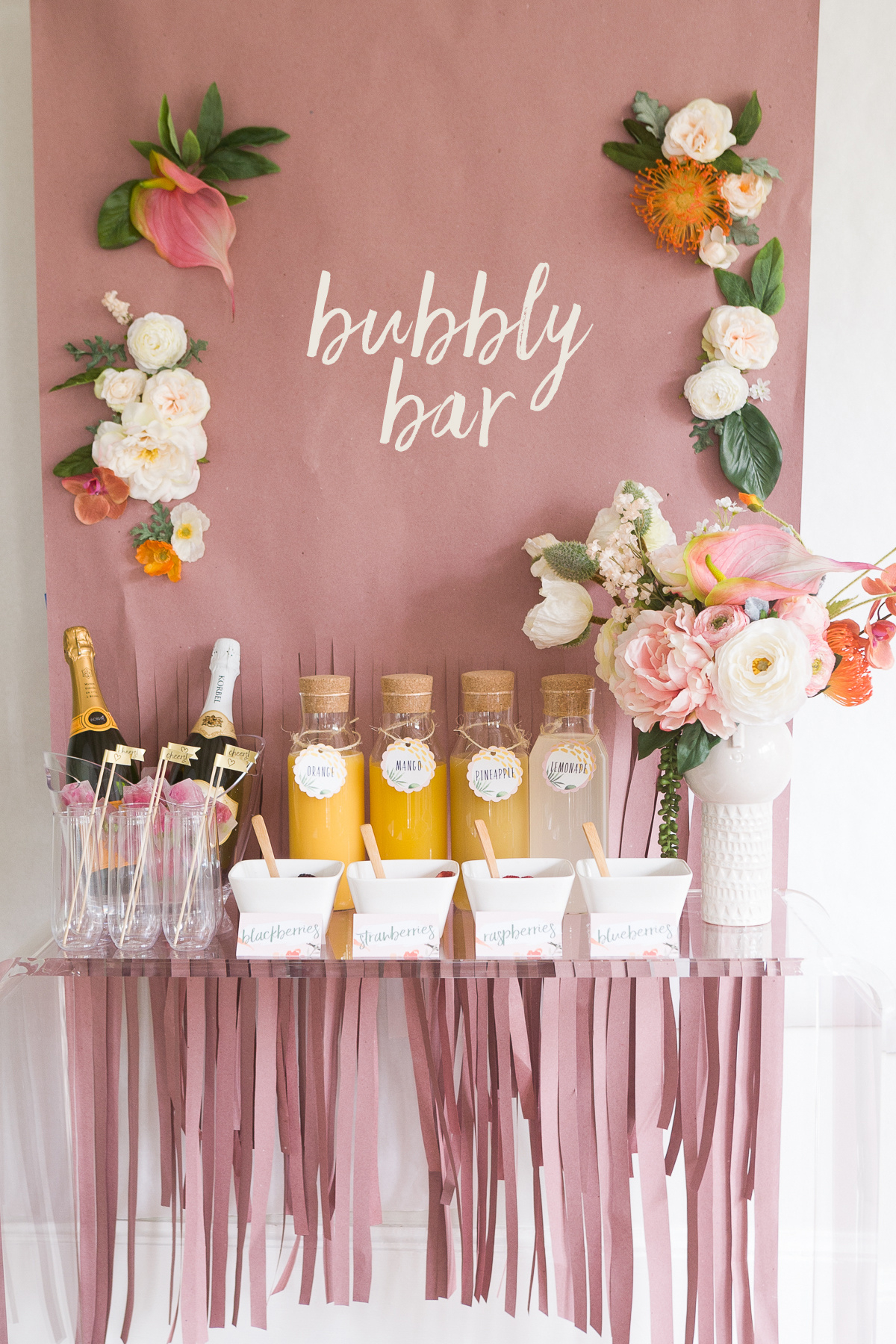 Mimosa Bar Bridal Shower Brunch With Free Printables! ⋆ Ruffled inside Free Mimosa Bar Printables