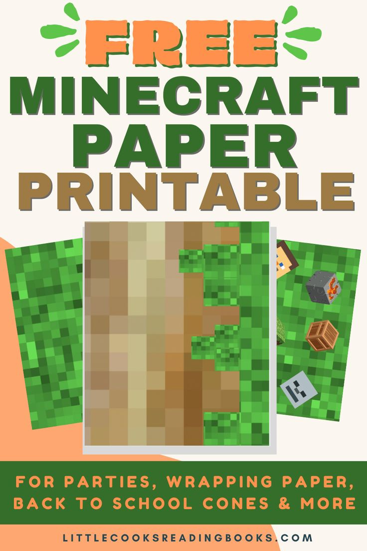Minecraft First Day Of School Cone Craft With Free Minecraft intended for Free Printable Minecraft Paper